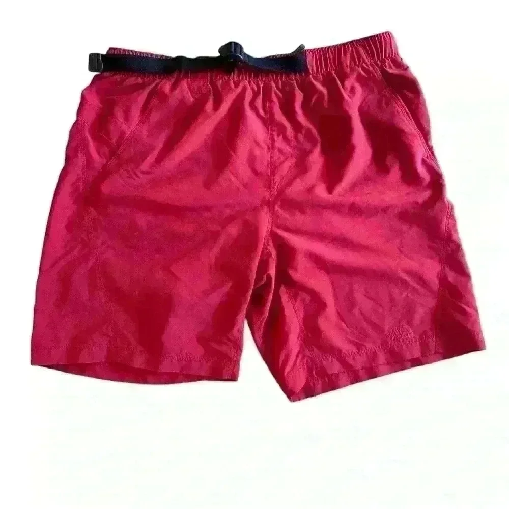 Men's The‎ North Face Bathing Suit Red Size Large Belted Good Condition
